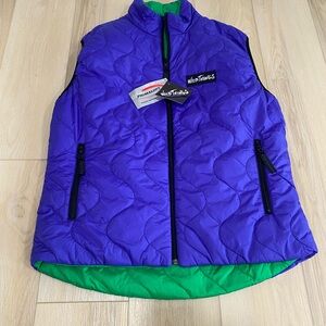 Wild Things Primaloft Vest Reversible Green Quilted Men’s XL Made In USA NWT